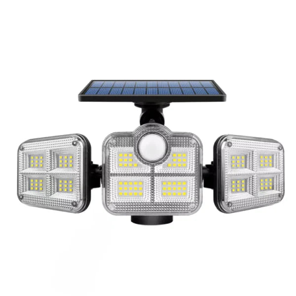 Refletor Led Solar Com 3 Holofotes