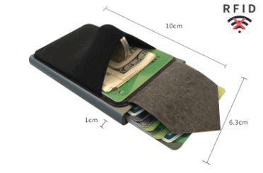 Carteira Porta Cartões Automática Antifurto RFID